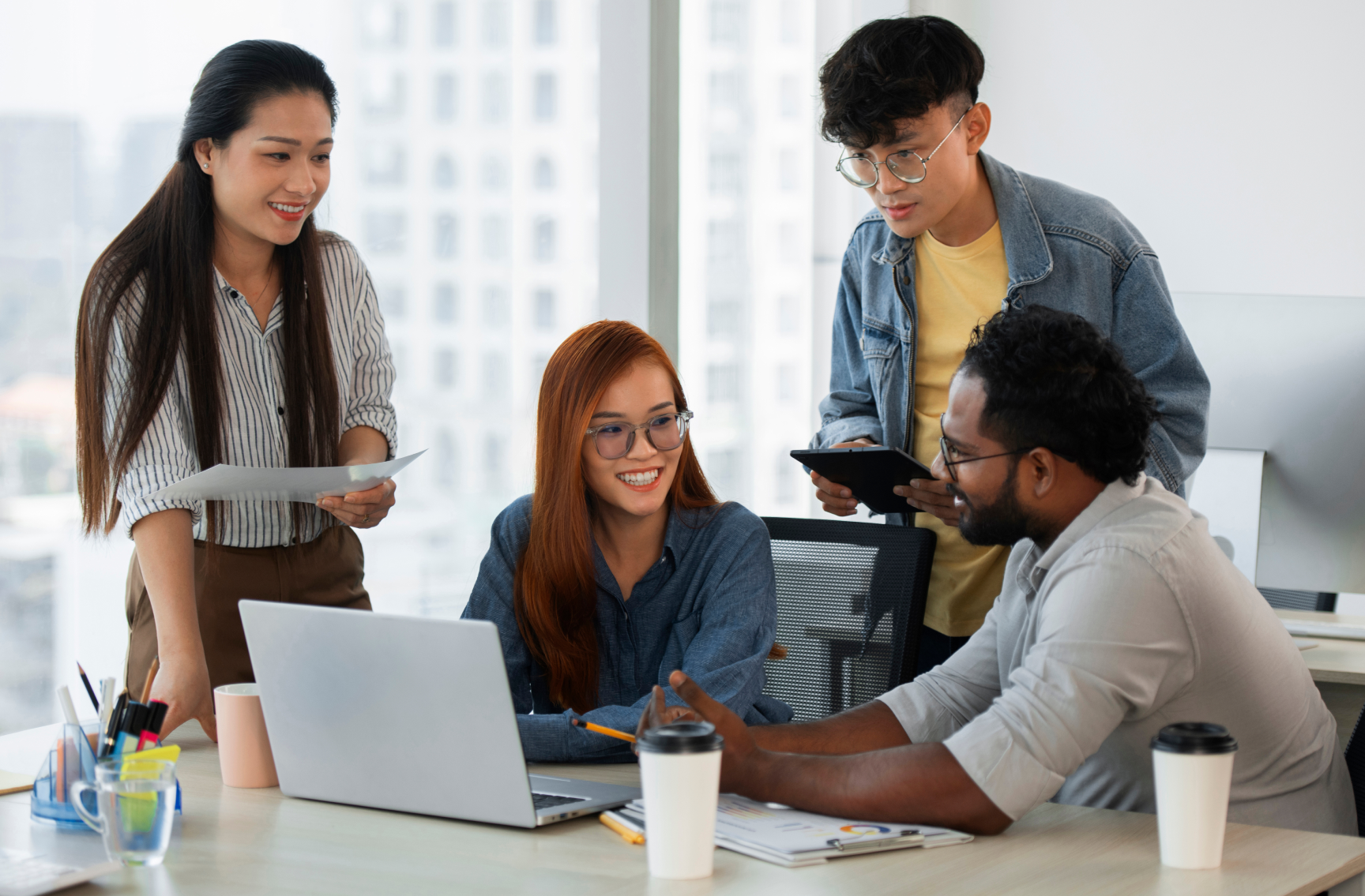 Team working together